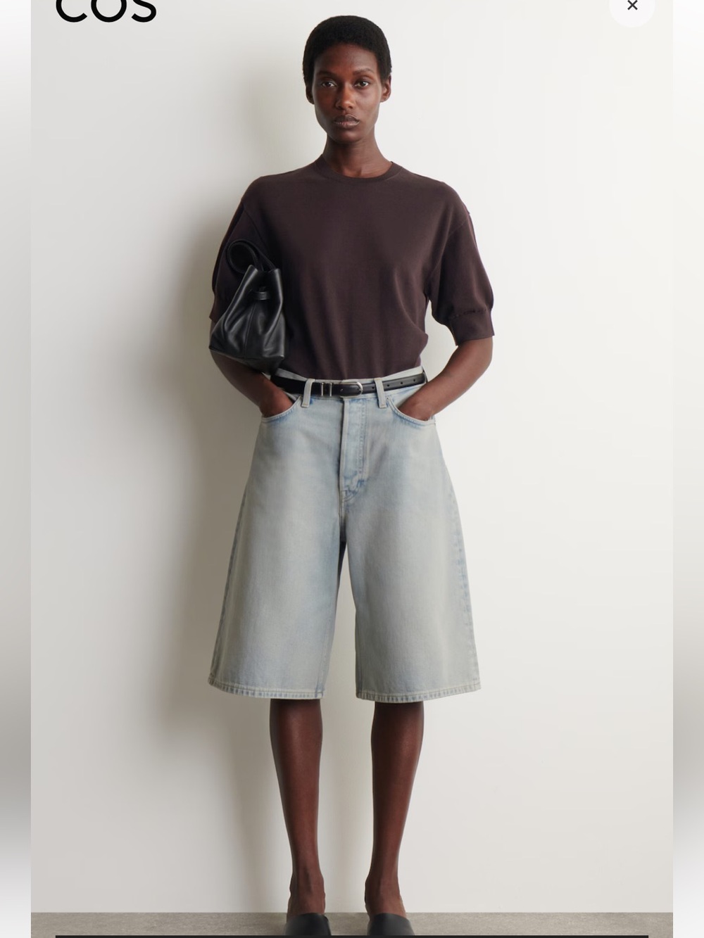 COS Light Blue Denim Jean Shorts